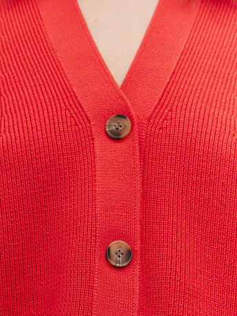 Однобортный жилет с хлопком и вискозой Вита