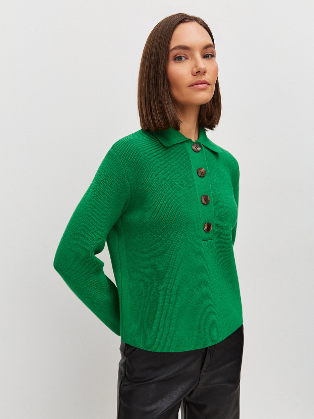 Крафт джемпер трикотажный (ярко-зеленый, 44-46)