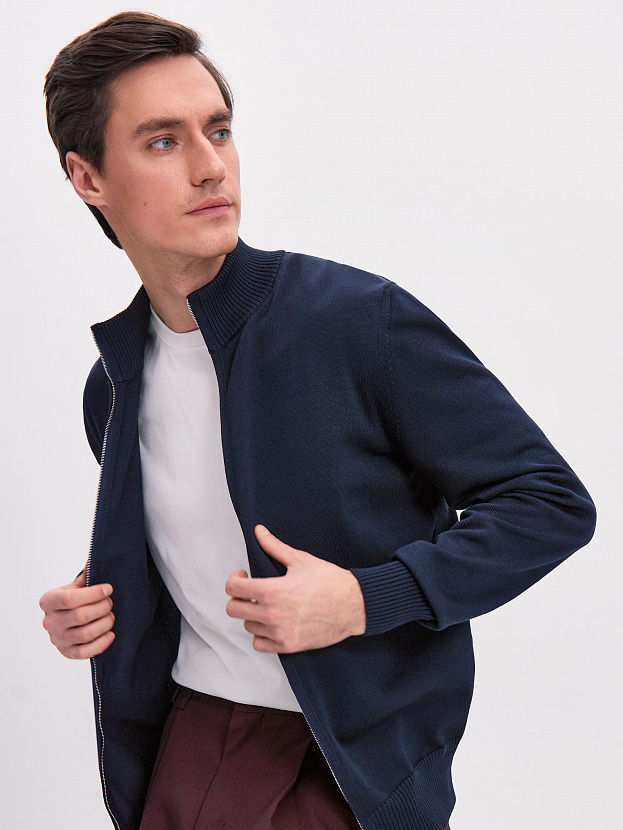 Ларго кардиган трикотажный (т.синий, 48/176-182)