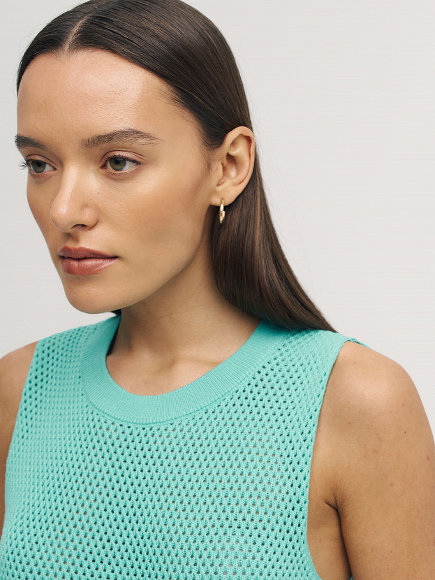 Терри джемпер без рукавов трикотажный (мятный, 44-46)