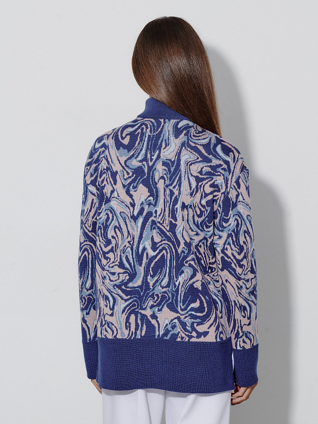 Грация джемпер трикотажный (синий, 44-46)