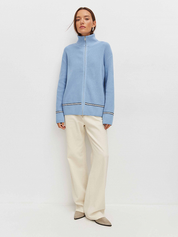 Бельгия джемпер трикотажный (голубой, 44-46)