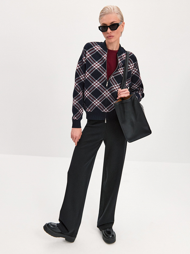 Пандора кардиган (бомбер) трикотажный (темно-синий, 44-46)