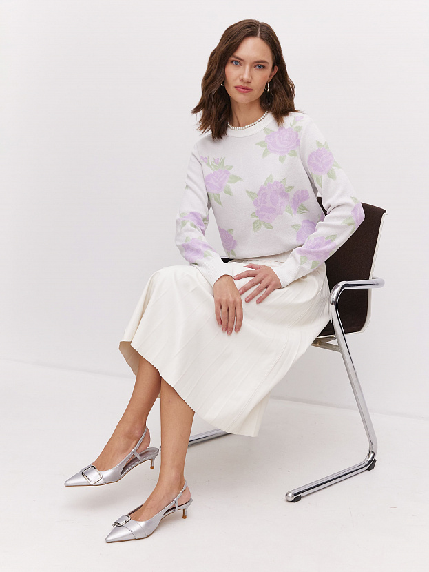 Рози джемпер трикотажный (белый, 44-46)