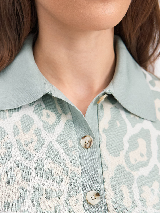 Агора джемпер (поло) трикотажный (св.зеленый, 44-46)