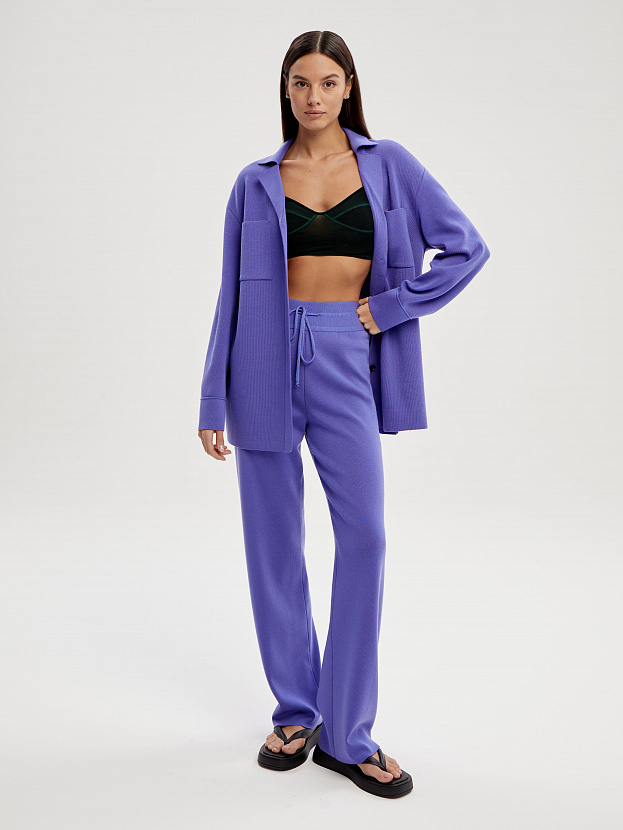 Портофино костюм (рубашка+брюки) трикотажный (фиолетовый, 40-42/164-170)