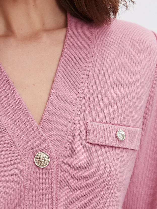 Гамма кардиган трикотажный (т.розовый, 44-46)