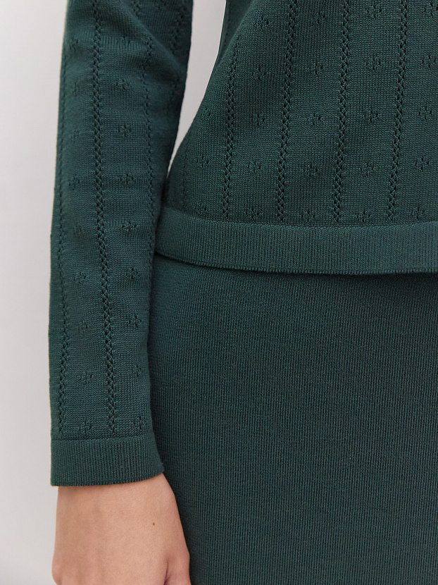 Джеси кардиган трикотажный (изумрудно-зеленый, 46)