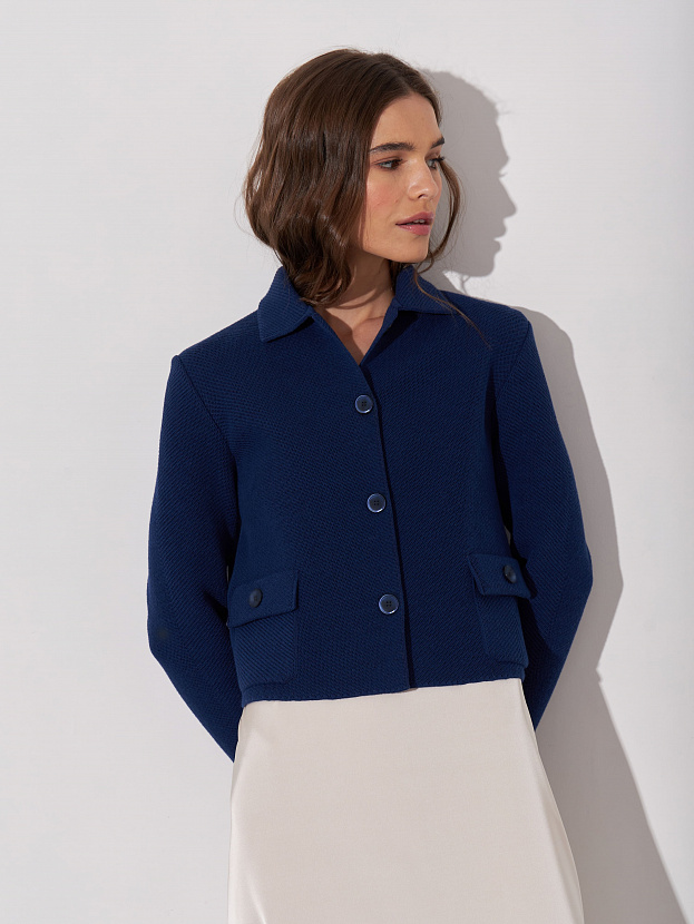 Лацио жакет трикотажный (темно-синий, 44-46)