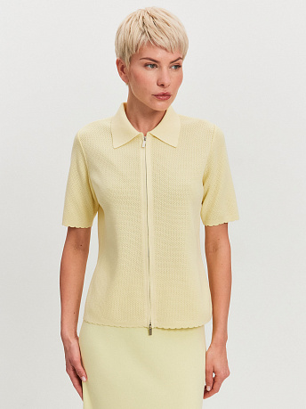 Жакет на молнии из хлопка и вискозы Равена