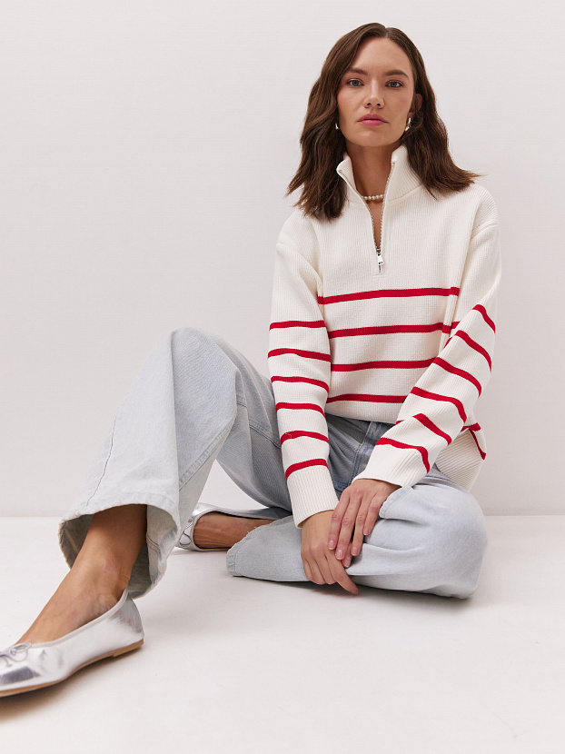 Авилон джемпер трикотажный (молочный, 44-46)