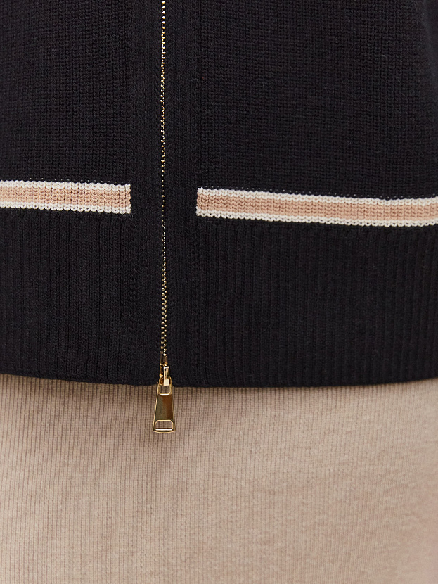 Бельгия джемпер трикотажный (черный/золото, 44-46)