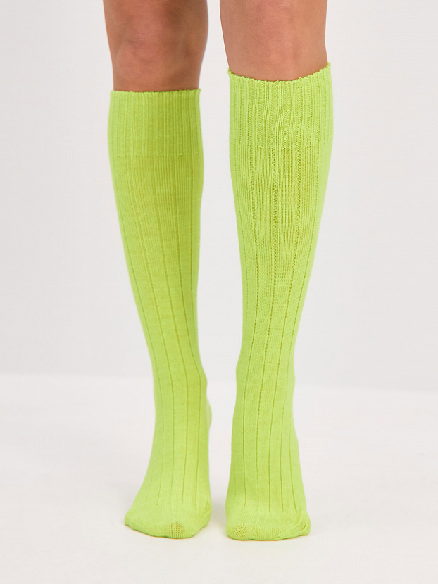 Гольфы трикотажные Степ (желтый неон, 36-40)