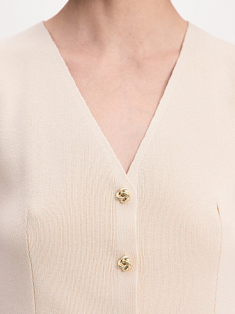 Жилет из хлопка с вискозой Тиффани