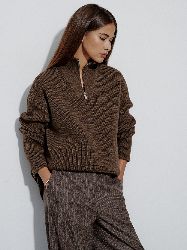 Ридми джемпер трикотажный (коричневый, 44-46)