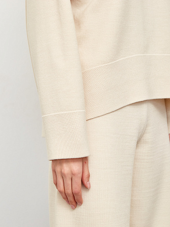 Джемпер из шерсти мериноса и вискозы Дания