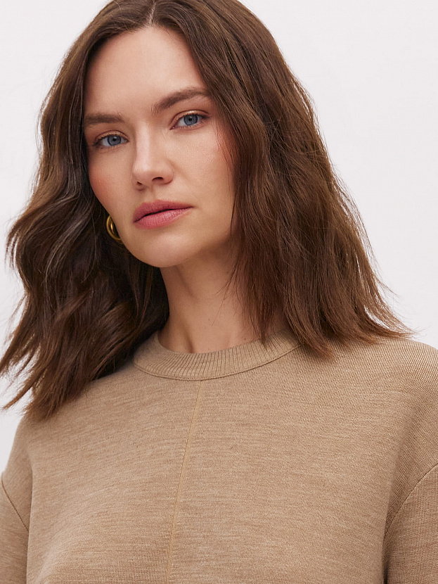 Меридиан джемпер трикотажный (бежевый меланж, 44-46)