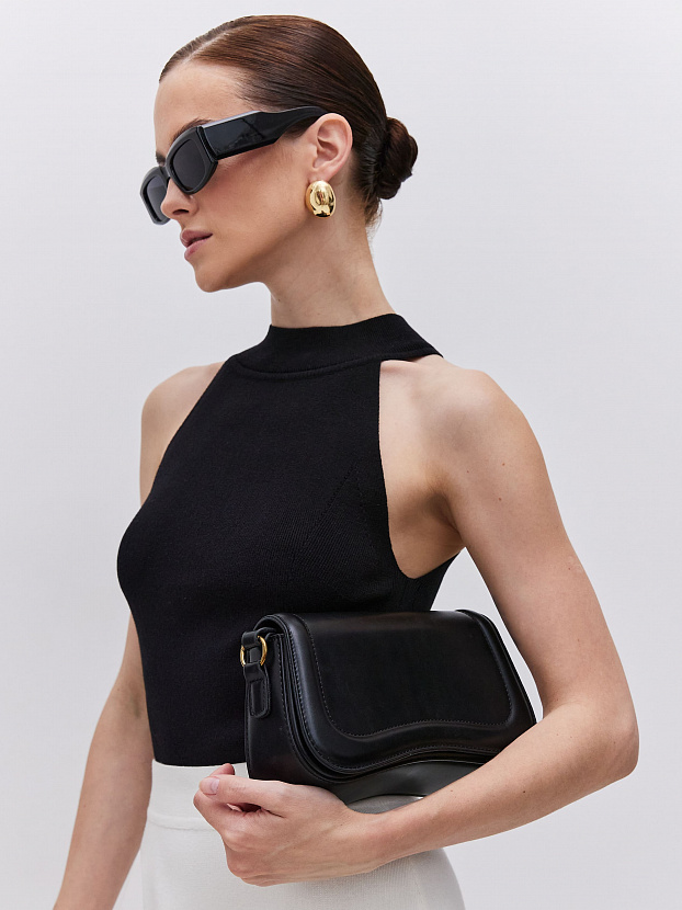 Милана майка трикотажная (черный, 44-46)