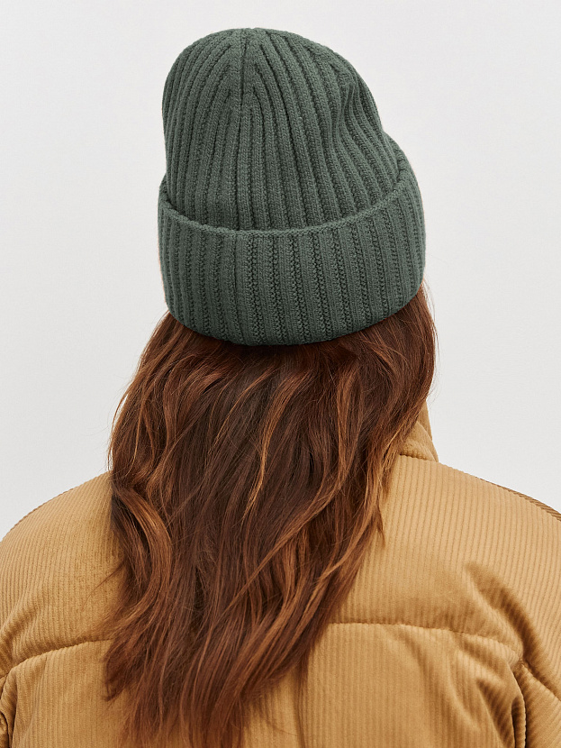 Лайт шапка трикотажная (темно-оливковый, 56-58)