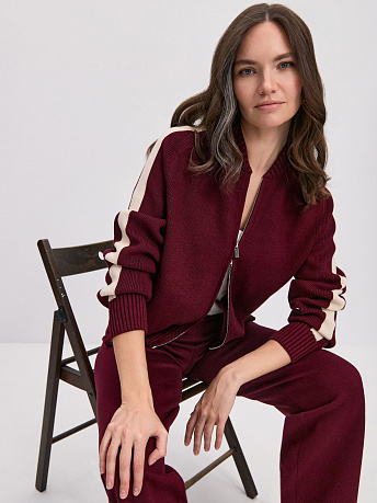 Бомбер из хлопка с рукавами реглан Энджел