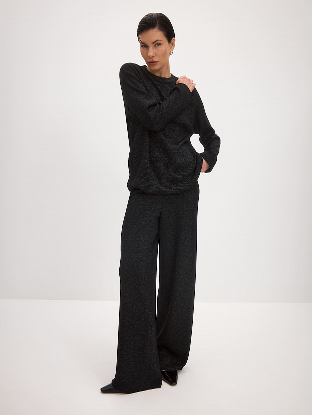 Ария брюки трикотажные (черный, 44-46/164-170)