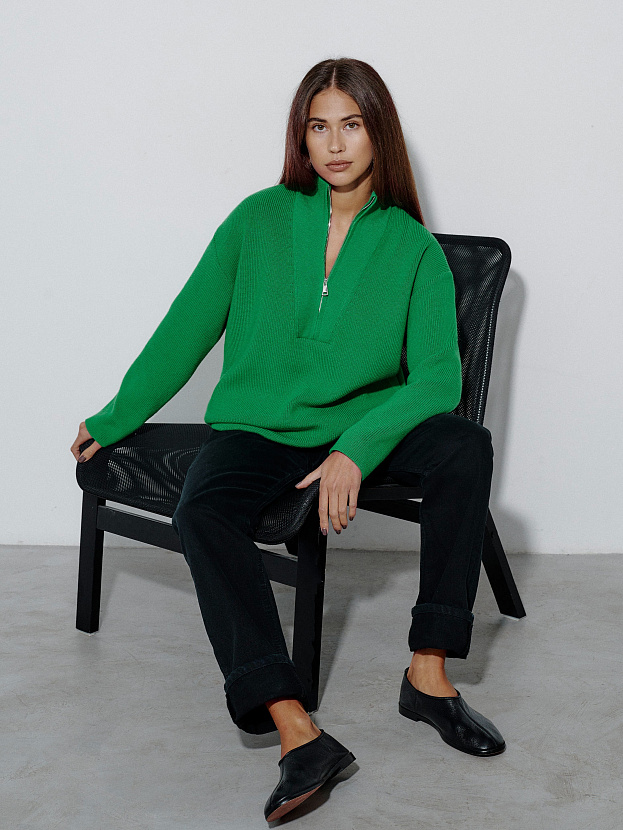 Голди джемпер трикотажный (ярко-зеленый, 44-46)