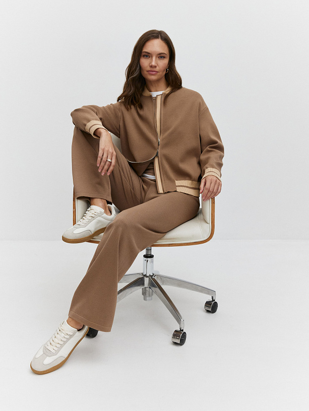 Сиетл джемпер (бомбер) трикотажный (какао, 44-46)