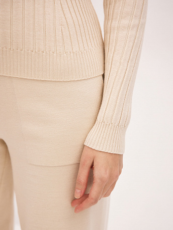 Водолазка из шерсти мериноса и вискозы Китон