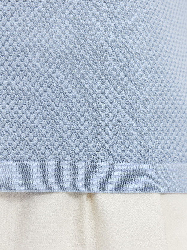 Нолан джемпер (поло) трикотажный (голубой, 44-46)