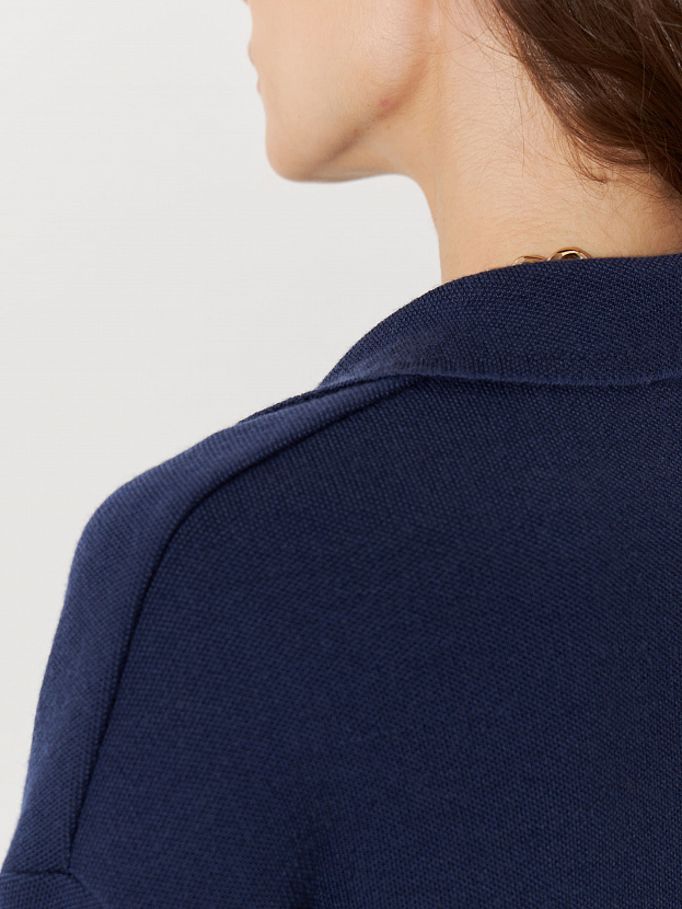 Фарго пиджак трикотажный (синий, M (46))