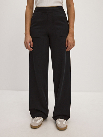 Брюки из шерсти мериноса с карманами Фуджи