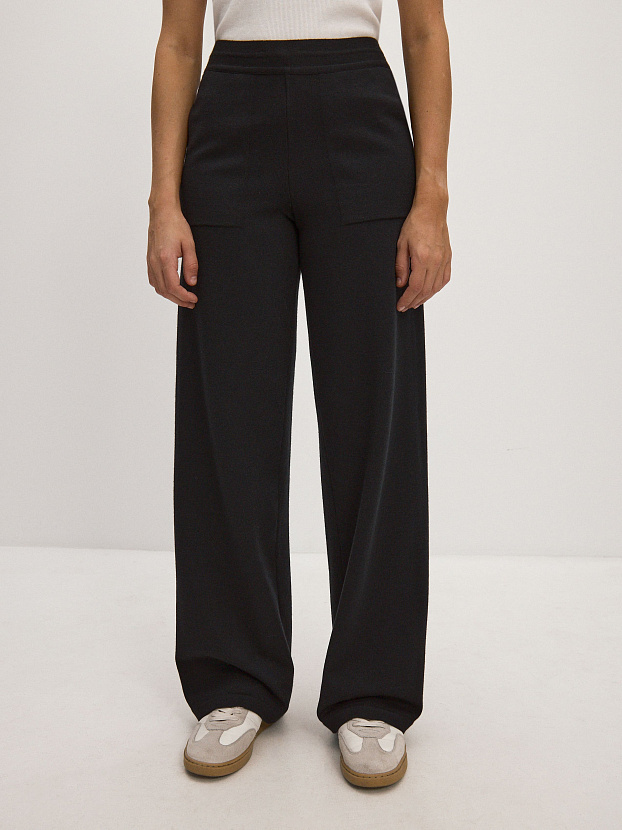 Фуджи брюки трикотажные (черный, 44-46/164-170)