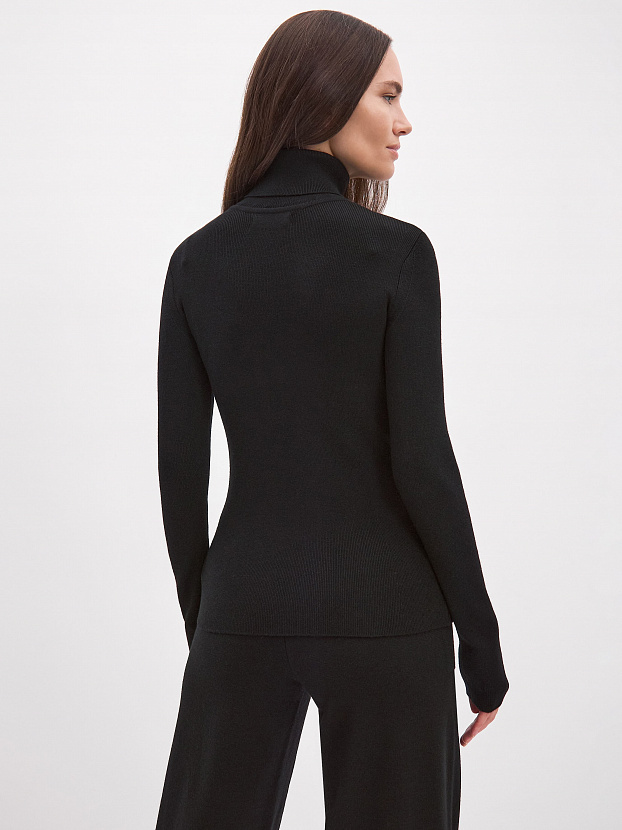 Клео водолазка трикотажная (черный, 44-46)