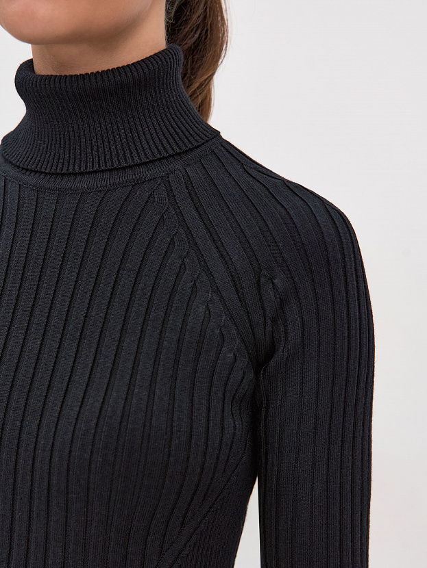 Люси водолазка трикотажная (черный, 44-46)