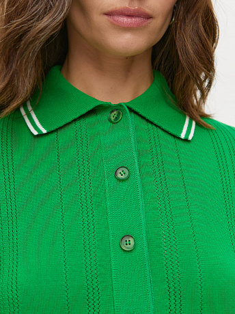 Футболка-поло с акцентными полосками Данте