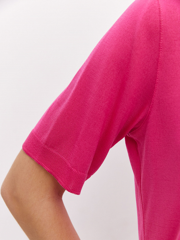 Адель джемпер (футболка) трикотажный (фуксия, 44-46)