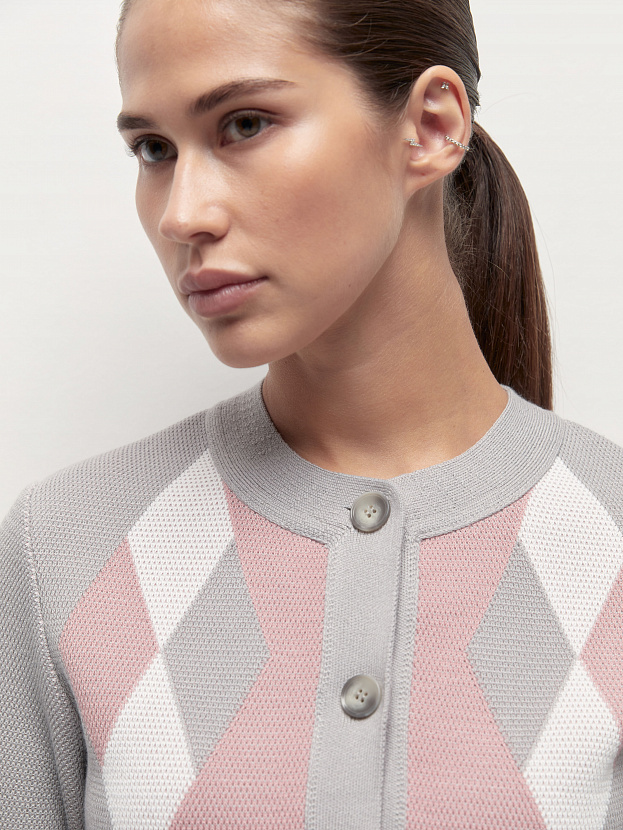 Софи жакет трикотажный (серый, 44-46)