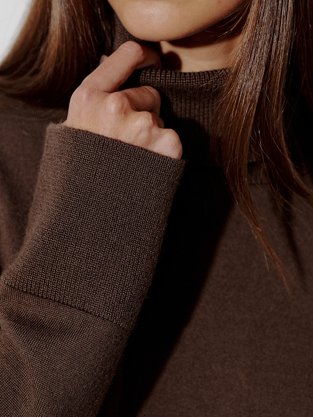 Вест костюм (джемпер + брюки) трикотажный (кофейный, 40-42/164-170)