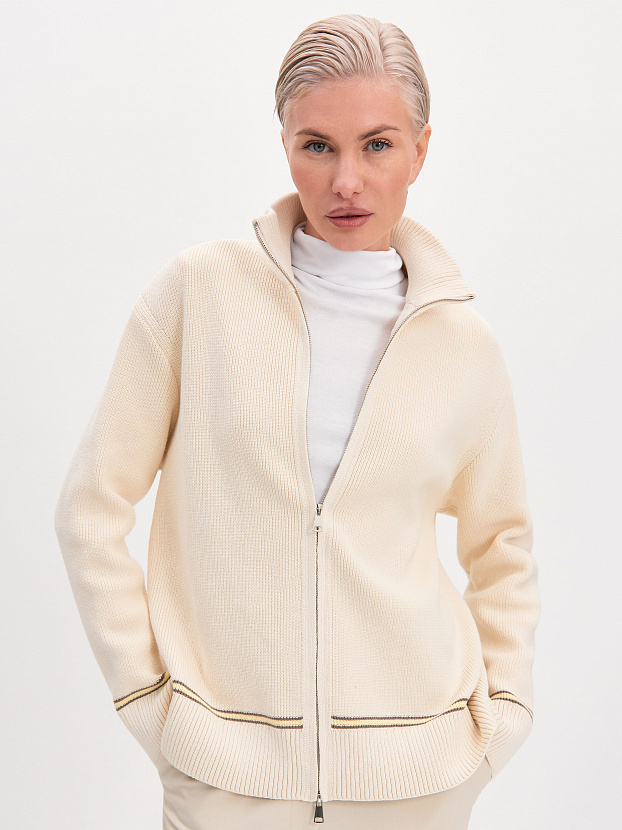 Бельгия джемпер трикотажный (кремовый, 44-46)