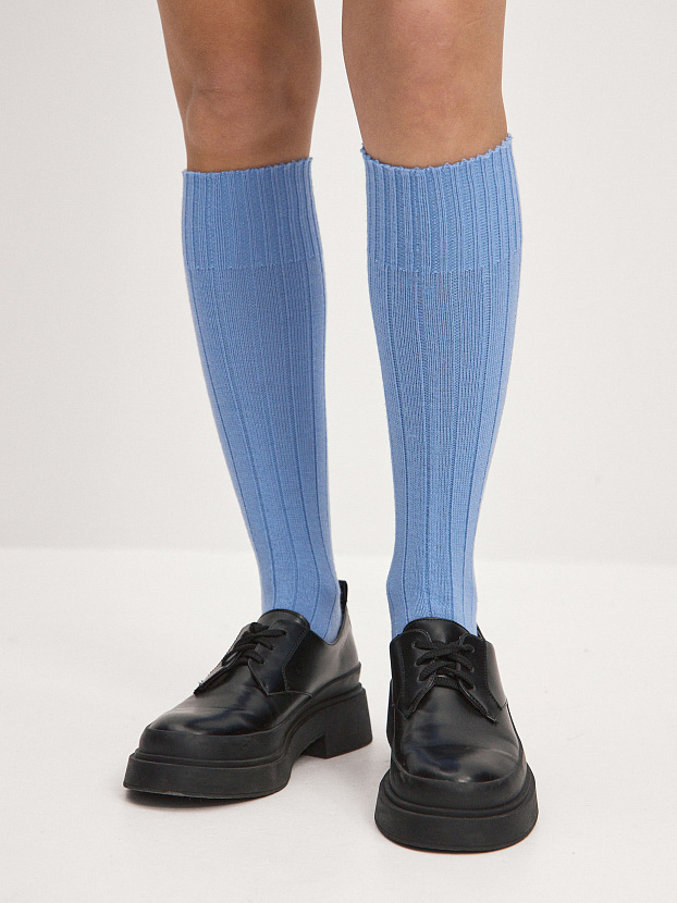 Гольфы трикотажные Степ (голубой, 36-40)