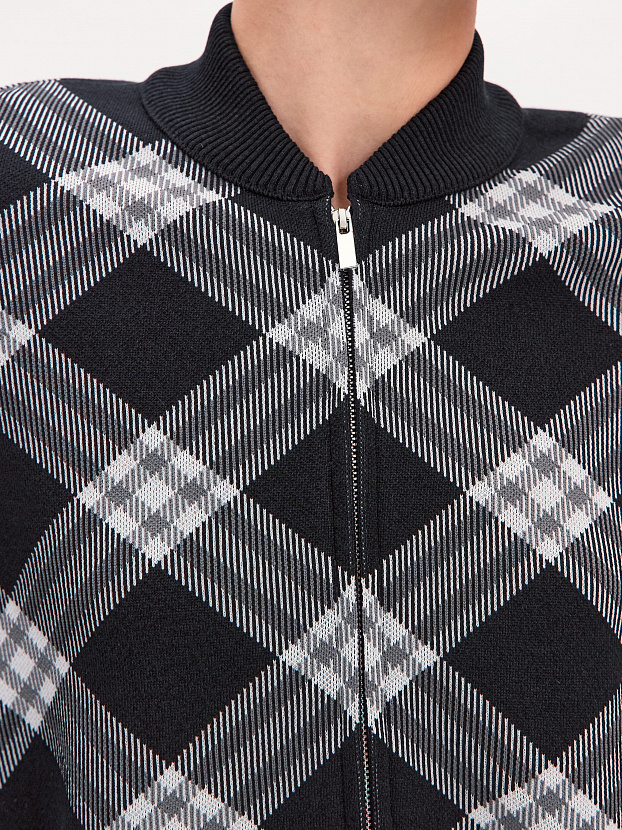 Пандора кардиган (бомбер) трикотажный (черный, 44-46)