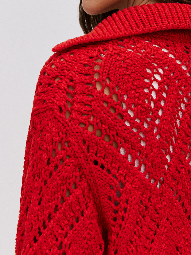 Риччи джемпер (бомбер) трикотажный (красный, 44-46)