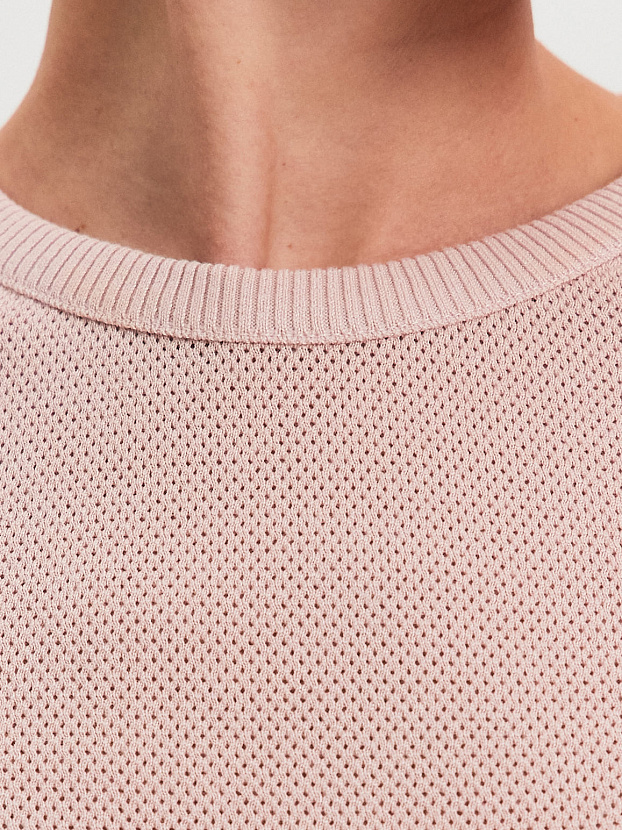 Эмма джемпер без рукавов трикотажный (пудровый, 44-46)