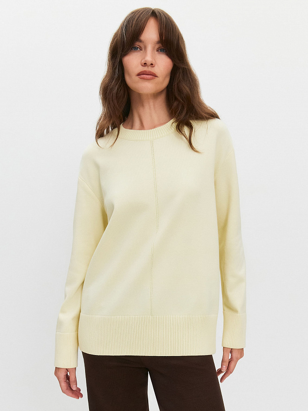 Астрид джемпер трикотажный (бледно-желтый, 44-46)