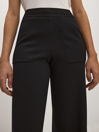 Брюки из шерсти мериноса с карманами Фуджи