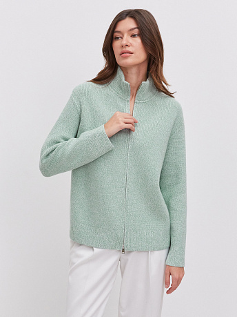 Джемпер из шерсти мериноса с высоким воротом Азимут