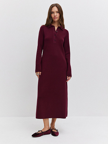 Платье-поло из хлопка и вискозы Сатори