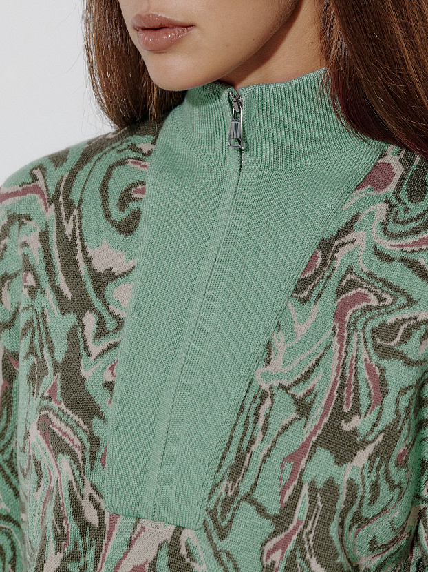 Грация джемпер трикотажный (светло-зеленый, 44-46)