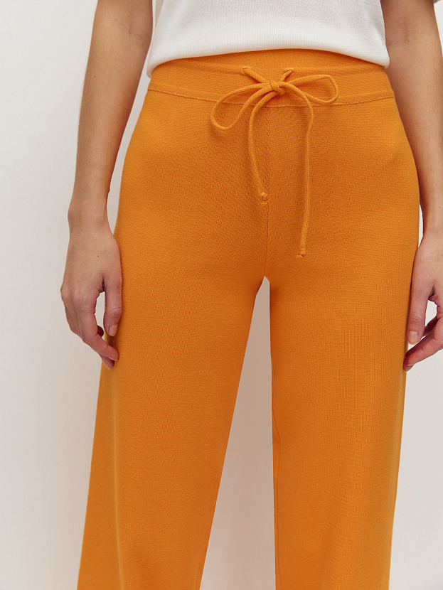 Палаццо брюки трикотажные (оранжевый, 40-42/164-170)