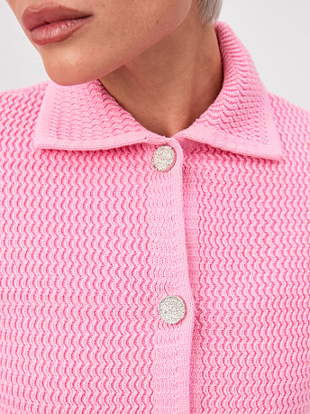 Жакет укороченный с фактурным узором Селена